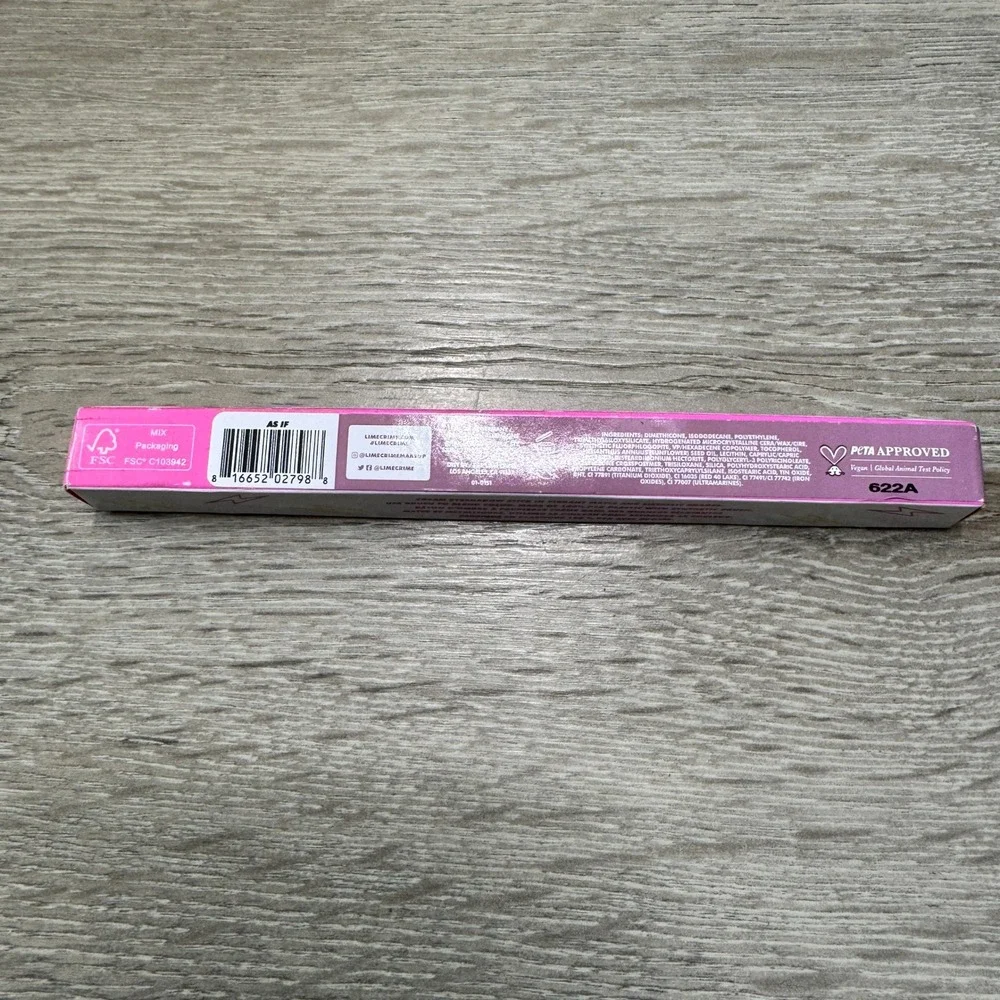 NIB Lime Crime Electric Slide Eyeshadow & Brush Stick As If 0.04oz Vegan